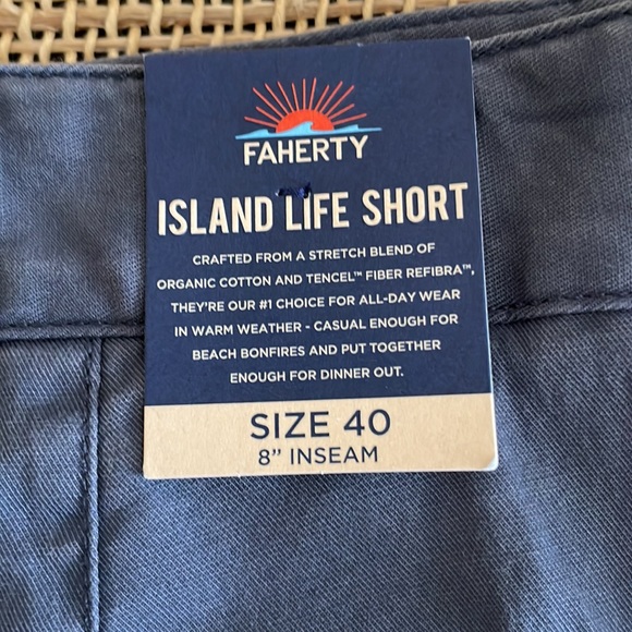 FAHERTY Island Life Shorts Size 40, NWT - Picture 6 of 11